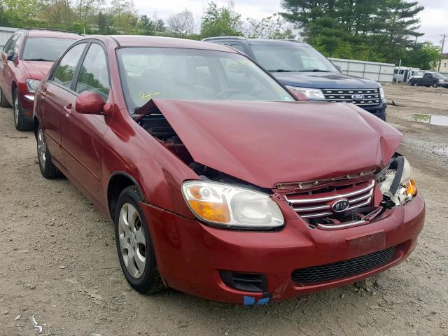 KNAFE121475452650 - 2007 KIA SPECTRA EX MAROON photo 1