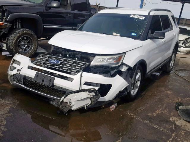 1FM5K8D89GGB88626 - 2016 FORD EXPLORER X WHITE photo 2