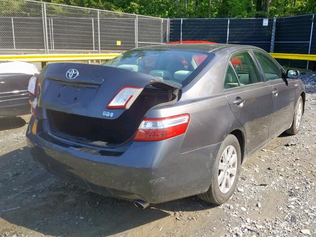 JTNBB46K283046504 - 2008 TOYOTA CAMRY HYBR GRAY photo 4