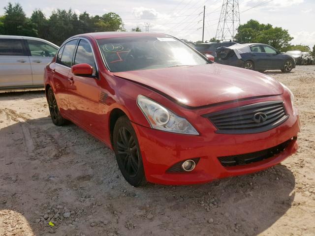 JN1CV6AR7CM675794 - 2012 INFINITI G37 RED photo 1