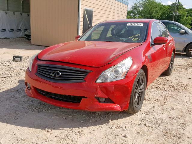 JN1CV6AR7CM675794 - 2012 INFINITI G37 RED photo 2