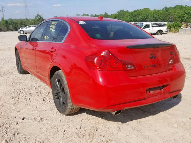 JN1CV6AR7CM675794 - 2012 INFINITI G37 RED photo 3