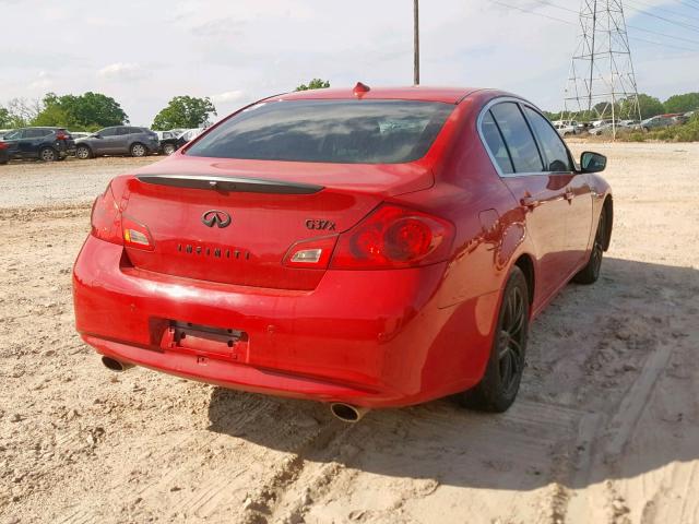 JN1CV6AR7CM675794 - 2012 INFINITI G37 RED photo 4