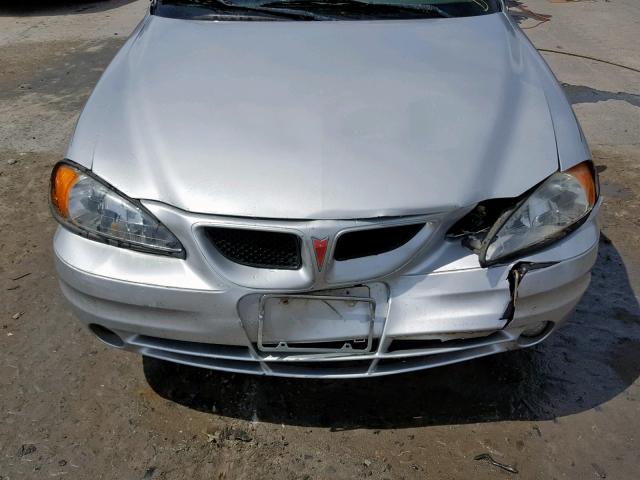 1G2NF52E73C204487 - 2003 PONTIAC GRAND AM S SILVER photo 9