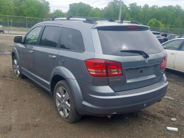 3D4PG6FV6AT120876 - 2010 DODGE JOURNEY R/ BLUE photo 3