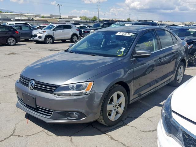 3VWLL7AJ4BM038445 - 2011 VOLKSWAGEN JETTA TDI CHARCOAL photo 2