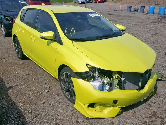 JTNKARJE4GJ507102 - 2016 TOYOTA SCION IM YELLOW photo 1