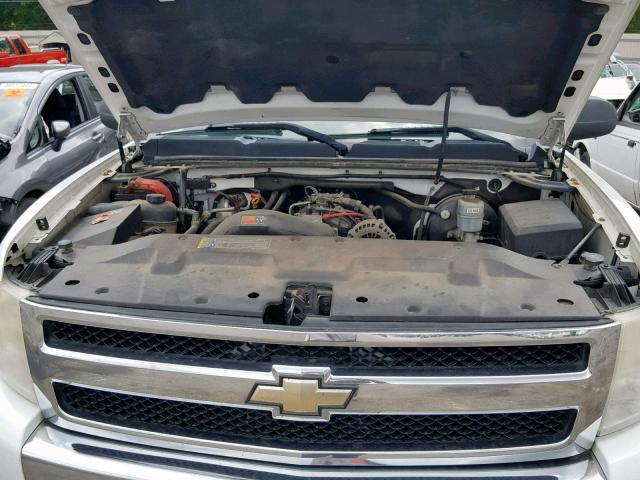 1GCEK19048Z219592 - 2008 CHEVROLET SILVERADO WHITE photo 7