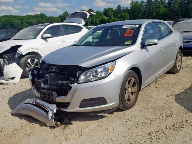 1G11C5SLXFF354722 - 2015 CHEVROLET MALIBU 1LT ვერცხლისფერი ფოტო 2