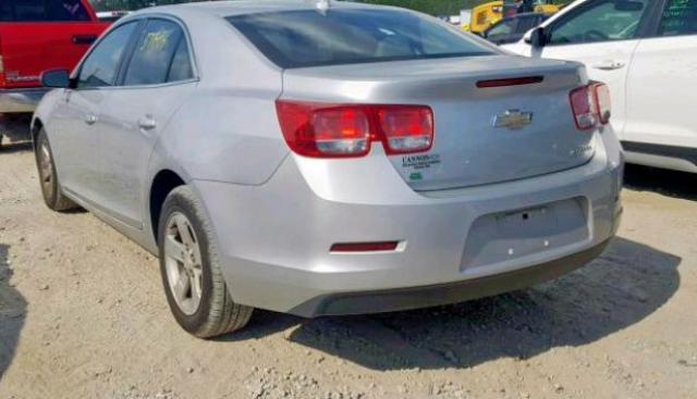 1G11C5SLXFF354722 - 2015 CHEVROLET MALIBU 1LT ვერცხლისფერი ფოტო 3
