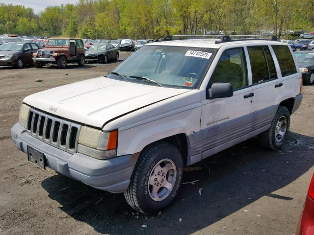 1J4GZ58S8VC713624 - 1997 JEEP GRAND CHER WHITE photo 2