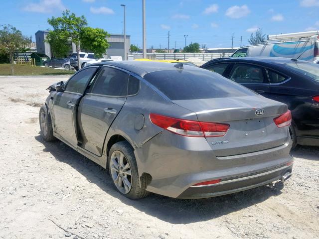 5XXGT4L34JG265426 - 2018 KIA OPTIMA LX GRAY photo 3