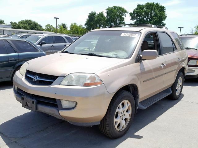 2HNYD18632H521535 - 2002 ACURA MDX TOURIN BEIGE photo 2