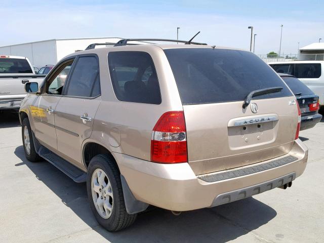 2HNYD18632H521535 - 2002 ACURA MDX TOURIN BEIGE photo 3