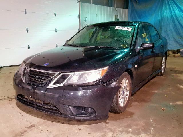 YS3FB46Y281123192 - 2008 SAAB 9-3 2.0T BLACK photo 2