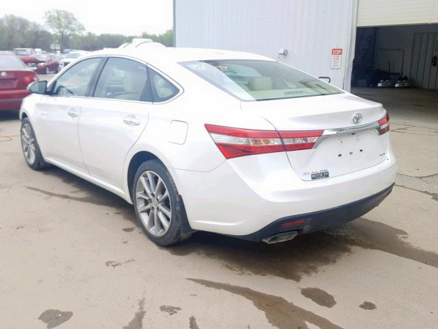 4T1BK1EB0EU084254 - 2014 TOYOTA AVALON BAS WHITE photo 3