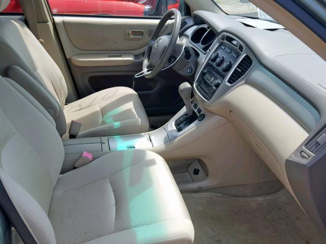 JTEDP21A760115747 - 2006 TOYOTA HIGHLANDER GREEN photo 5