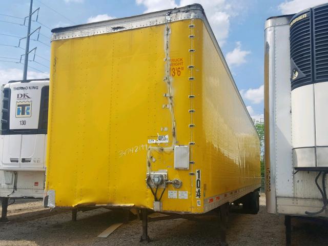 1UYVS253X1P384703 - 2001 UTILITY TRAILER YELLOW photo 2