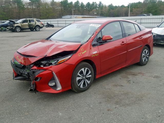 JTDKARFP8H3057846 - 2017 TOYOTA PRIUS PRIM 红色 照片 2