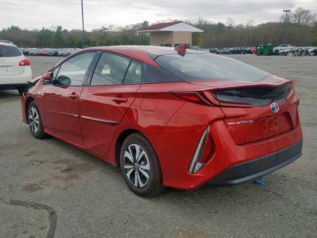 JTDKARFP8H3057846 - 2017 TOYOTA PRIUS PRIM 红色 照片 3