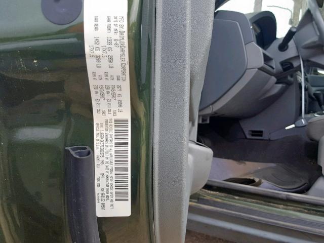 1J8GR48K57C686975 - 2007 JEEP GRAND CHER GREEN photo 10