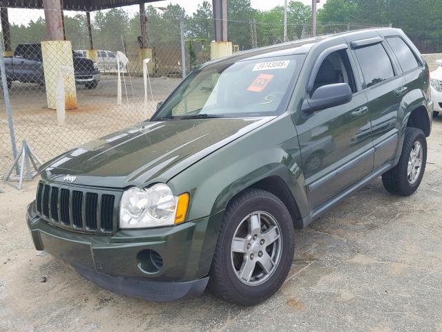 1J8GR48K57C686975 - 2007 JEEP GRAND CHER GREEN photo 2