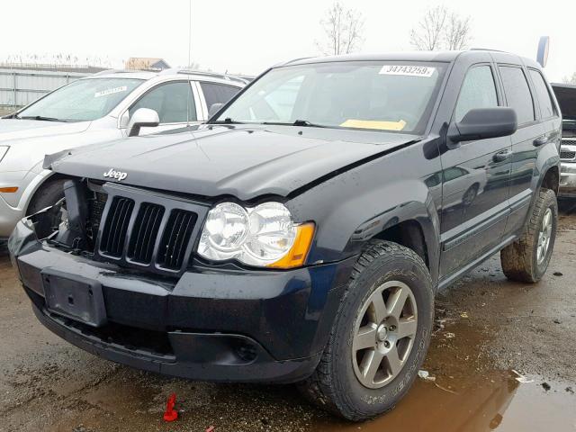 1J8GR48K58C243212 - 2008 JEEP GRAND CHER BLACK photo 2