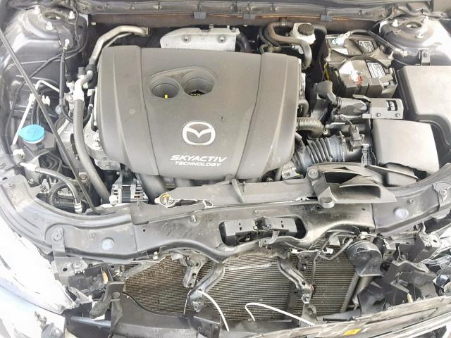 JM1BM1V33E1117563 - 2014 MAZDA 3 TOURING GRAY photo 7