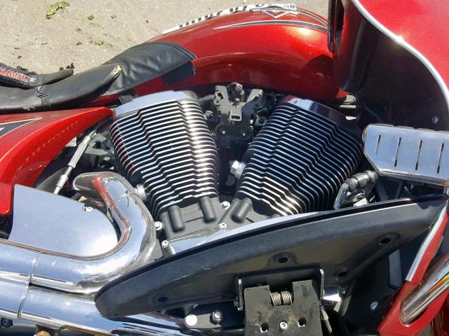 5VPTW36N8D3025976 - 2013 VICTORY MOTORCYCLES CROSS COUN BURGUNDY photo 7