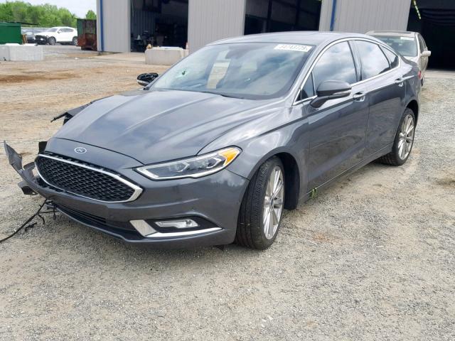 3FA6P0D93HR351727 - 2017 FORD FUSION TIT CHARCOAL photo 2