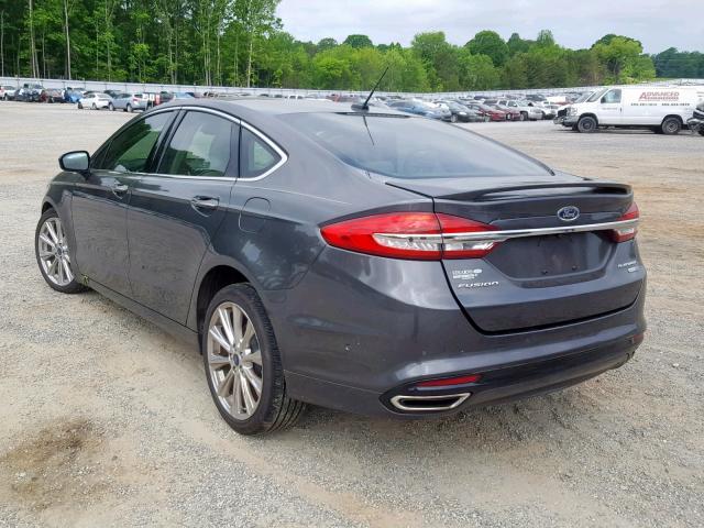 3FA6P0D93HR351727 - 2017 FORD FUSION TIT CHARCOAL photo 3