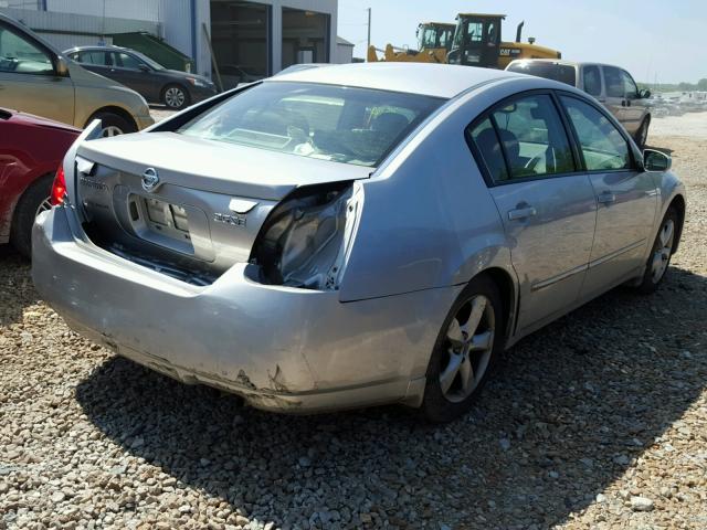 1N4BA41E34C840999 - 2004 NISSAN MAXIMA SE SILVER photo 4