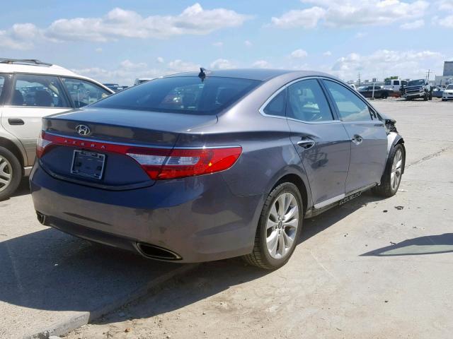 KMHFG4JG4CA128311 - 2012 HYUNDAI AZERA GLS GRAY photo 4