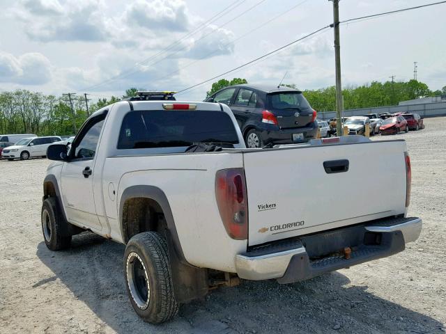 1GCDT146258240091 - 2005 CHEVROLET COLORADO WHITE photo 3