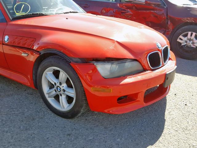 4USCH934XYLF87954 - 2000 BMW Z3 2.3 RED photo 9