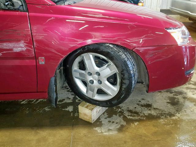 1G8AJ55F07Z132879 - 2007 SATURN ION LEVEL MAROON photo 9
