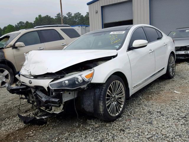 KNALN4D75E5166972 - 2014 KIA CADENZA PR WHITE photo 2