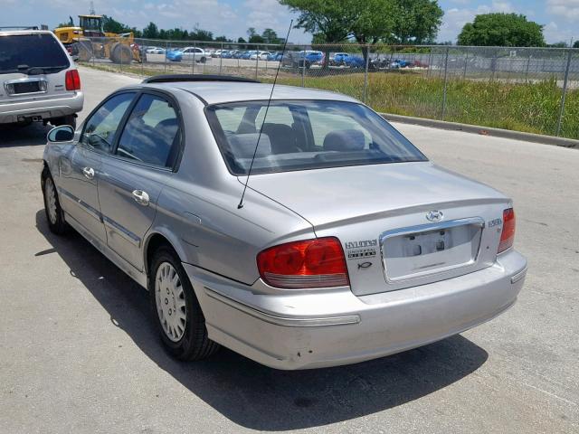 KMHWF25H55A207225 - 2005 HYUNDAI SONATA GL SILVER photo 3