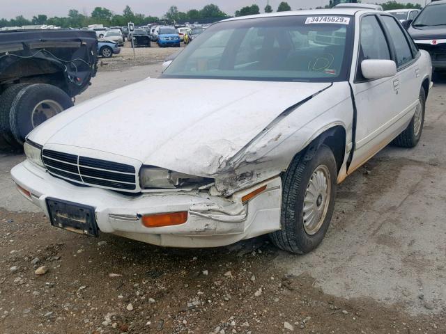 2G4WB55L7R1416094 - 1994 BUICK REGAL CUST WHITE photo 2