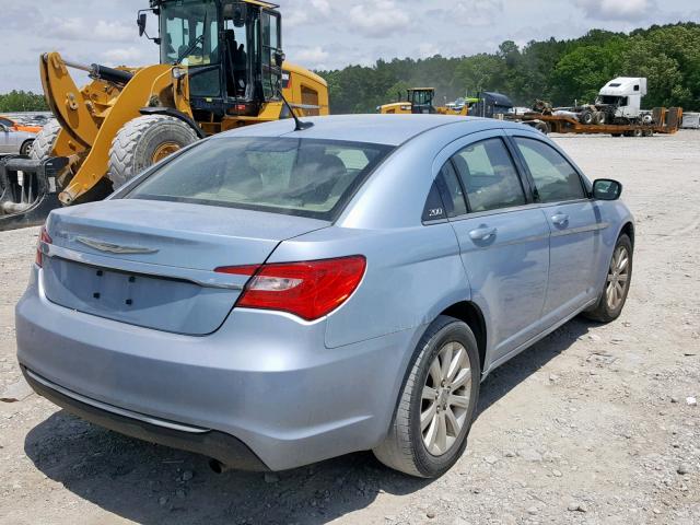 1C3CCBBB9DN609860 - 2013 CHRYSLER 200 TOURIN BLUE photo 4