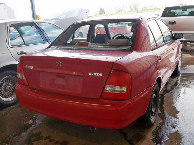 JM1BJ2223X0138190 - 1999 MAZDA PROTEGE DX RED photo 4