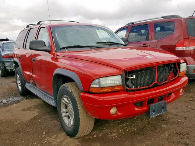 1D4HS38N83F570475 - 2003 DODGE DURANGO SP RED photo 1