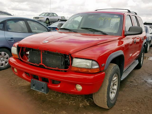 1D4HS38N83F570475 - 2003 DODGE DURANGO SP RED photo 2