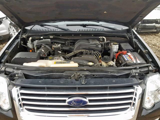 1FMEU7FEXAUA43689 - 2010 FORD EXPLORER L BLACK photo 7