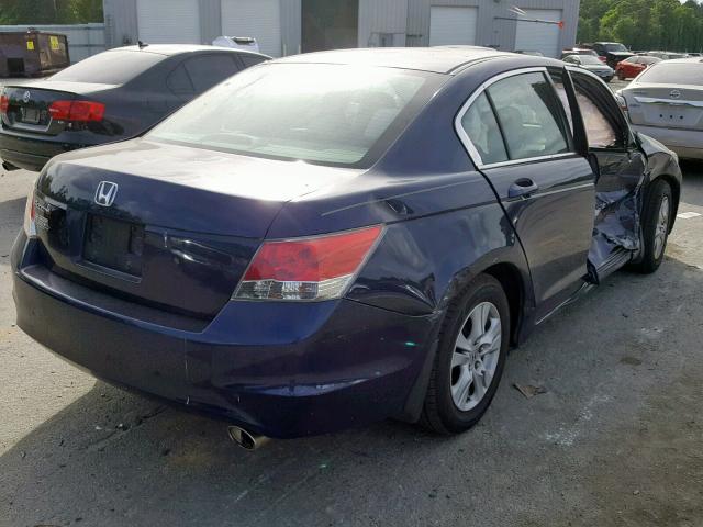 1HGCP2F48AA031086 - 2010 HONDA ACCORD LXP BLUE photo 4