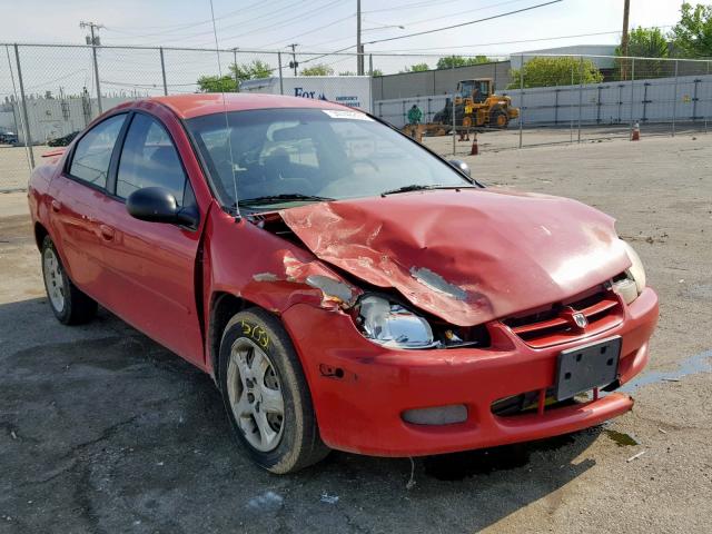 1B3ES46C82D598652 - 2002 DODGE NEON SE RED photo 1