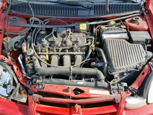 1B3ES46C82D598652 - 2002 DODGE NEON SE RED photo 7