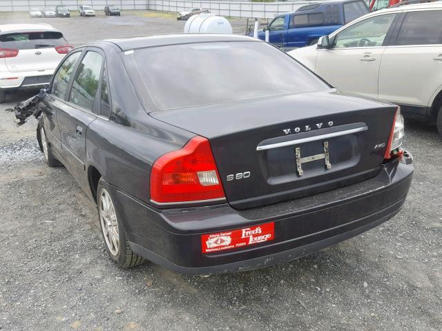 YV1TH592X51402742 - 2005 VOLVO S80 2.5T BLACK photo 3