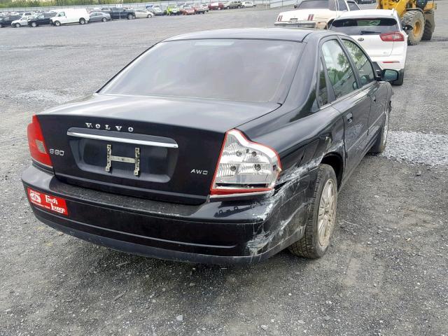 YV1TH592X51402742 - 2005 VOLVO S80 2.5T BLACK photo 4