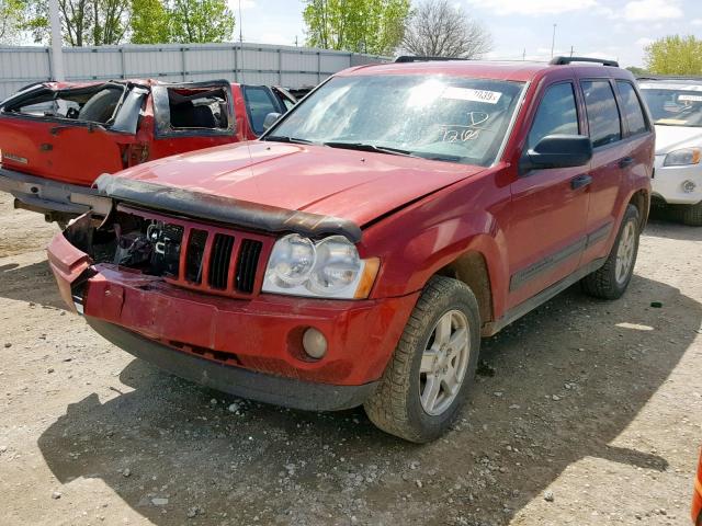 1J4GR48K66C101210 - 2006 JEEP GRAND CHER RED photo 2